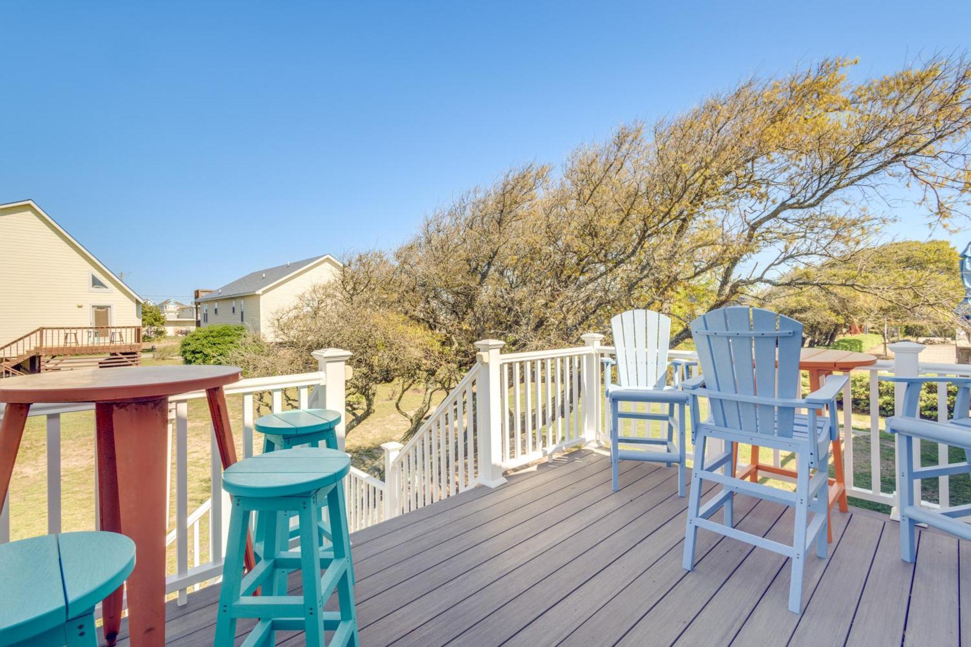 Coastal Home With Deck And Outdoor Shower Кілл-Девіл-Гілс Екстер'єр фото